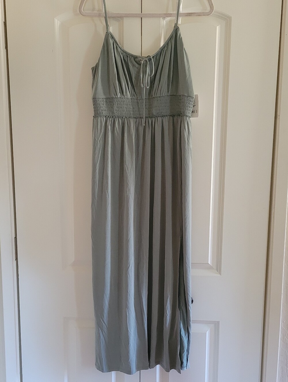 NWT Lucky Brand Sage Green Maxi Dress